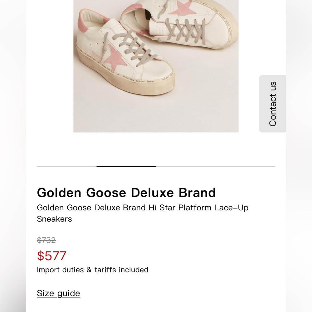 Golden Goose Kids Shoes in White and Pink
